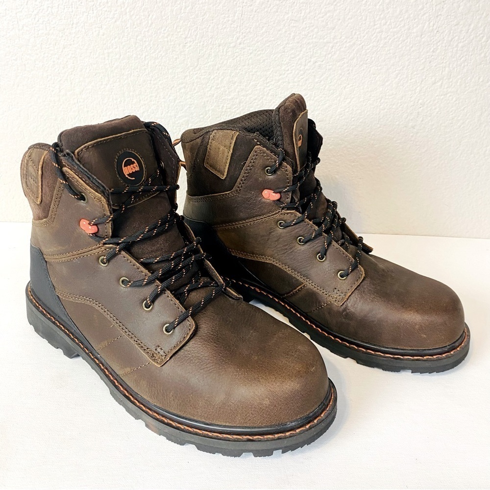 Hoss Brown Leather Carson Composite Toe Boot Size 13